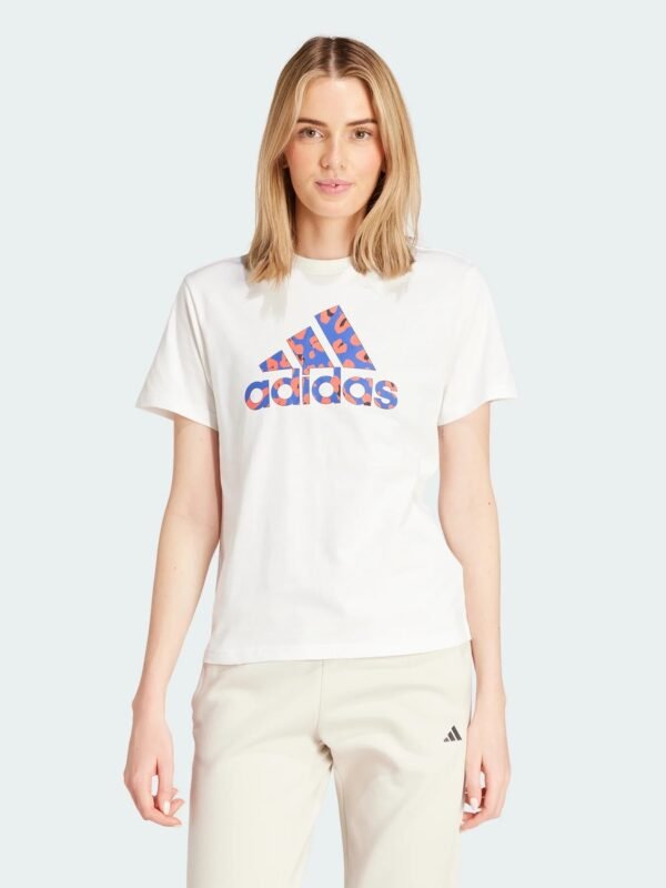 Adidas - Polo con estampado animal