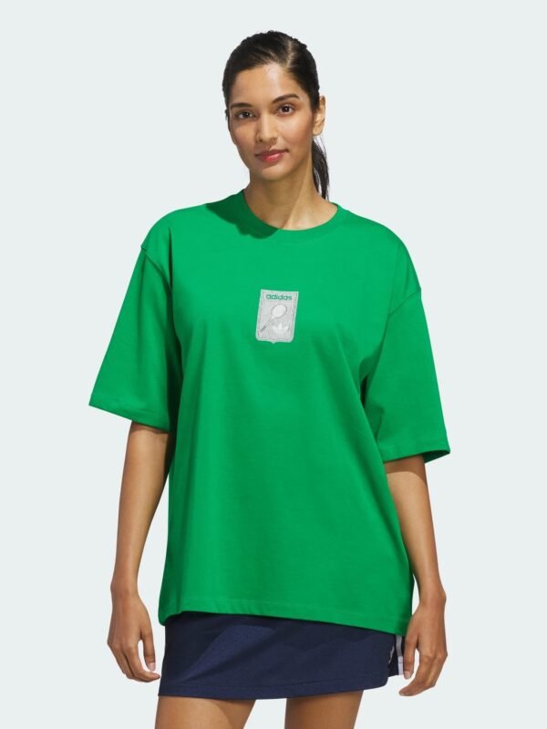 Adidas - Polo gráfico oversize