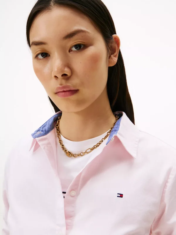Tommy Hilfiger - Camisa Oxford Rosa