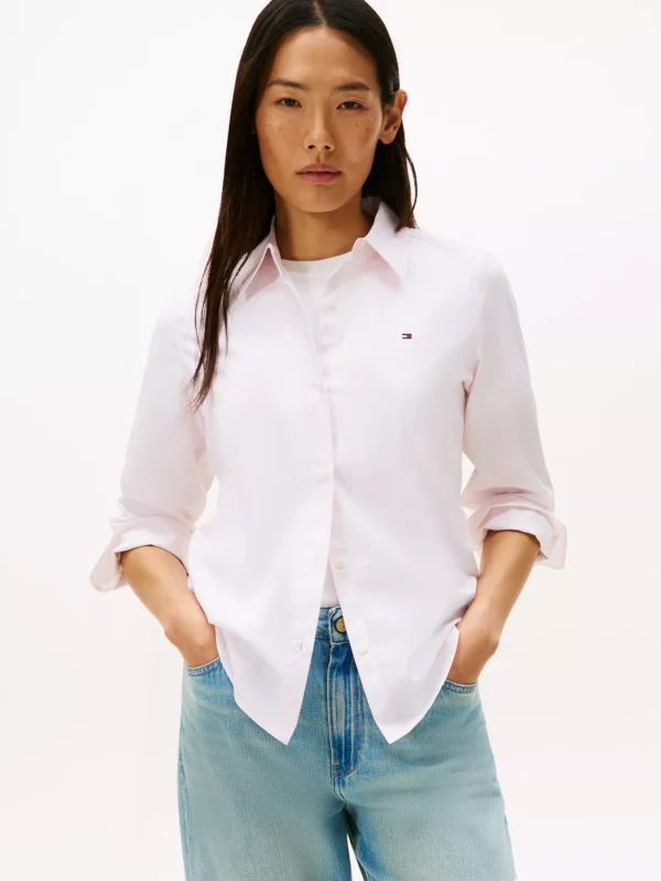 Tommy Hilfiger - Camisa Oxford Palo rosa