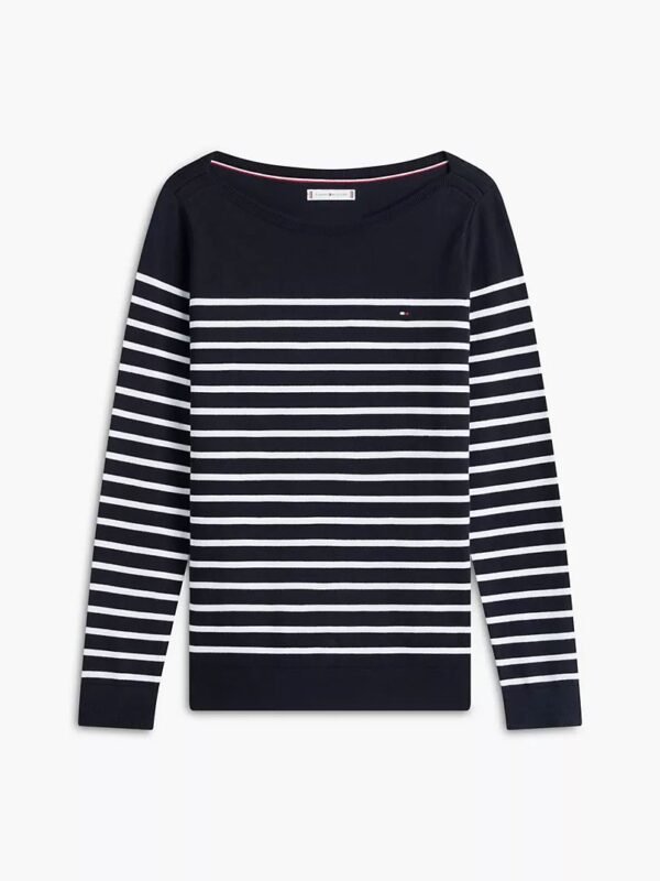 Tommy Hilfiger - Jersey de cuello amplio a rayas