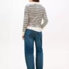Tommy Hilfiger –  Suéter de cuello en V a rayas