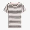 Tommy Hilfiger - Camiseta rosa a rayas negras