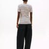 Tommy Hilfiger - Camiseta rosa a rayas negras