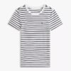 Tommy Hilfiger - Camiseta negra a rayas blancas