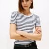 Tommy Hilfiger - Camiseta negra a rayas blancas