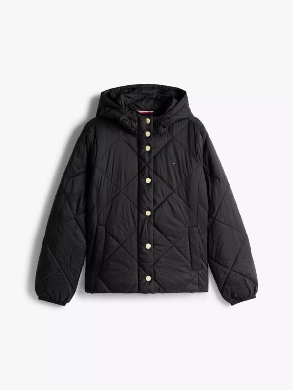 Tommy Hilfiger - Chaqueta acolchada ligera con capucha