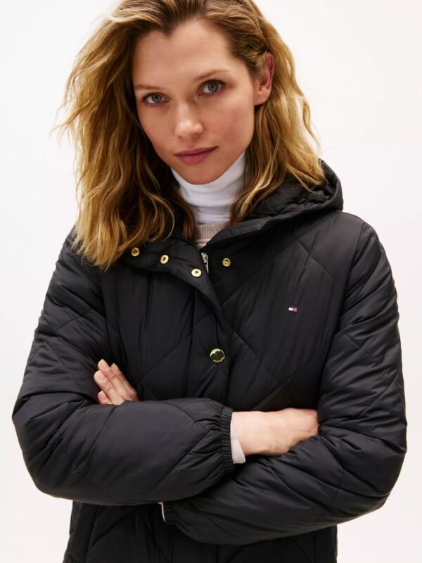 Tommy Hilfiger - Chaqueta acolchada ligera con capucha