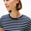 Tommy Hilfiger - Camiseta blanca a rayas negras