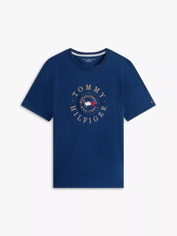 Tommy Hilfiger - Camiseta con logo de bandera circular