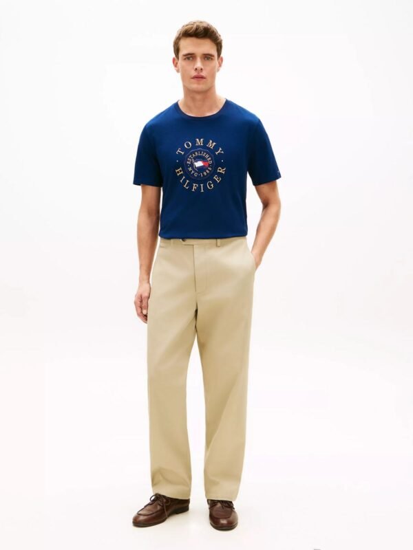 Tommy Hilfiger - Camiseta con logo de bandera circular